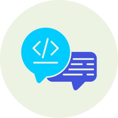 Konuş. Web simgesi basit illüstrasyon