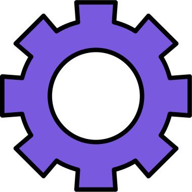 dişli simgesi vektör illüstrasyonu