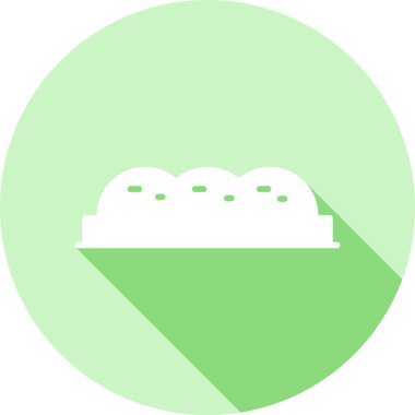 Kek. Web simgesi basit illüstrasyon