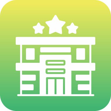 Vektör illüstrasyonu, bina simgesi