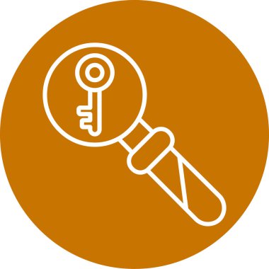 Anahtar. Web simgesi basit illüstrasyon