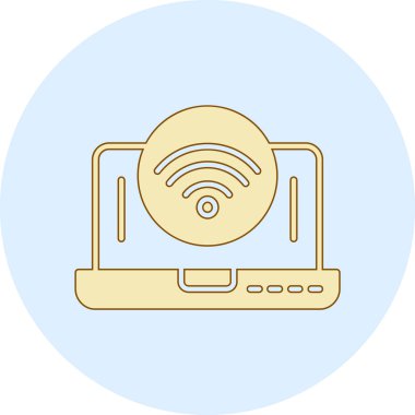 Wi-Fi yönlendiricili laptop