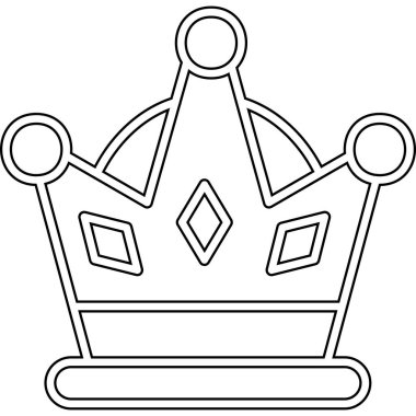 Kral taç simgesi, anahat stili