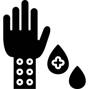 tıbbi bakım el simgesi