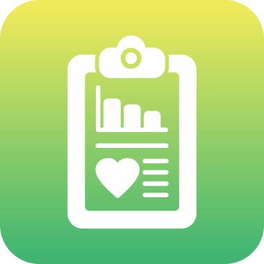 vektör tıbbi rapor simgesi