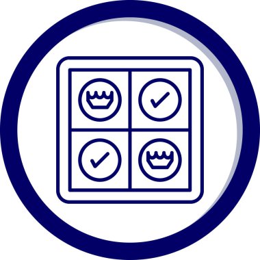 İş ve finans simgesinin vektör illüstrasyonu