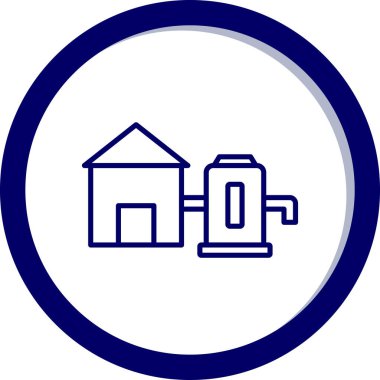 Yapı simgesinin vektör illüstrasyonu