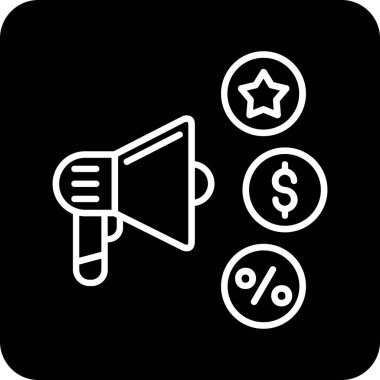 megafon ikonu. Web için megafon vektör simgelerinin basit çizimi