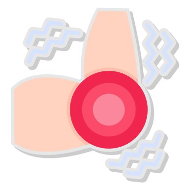 Tıbbi bir simgenin vektör illüstrasyonu