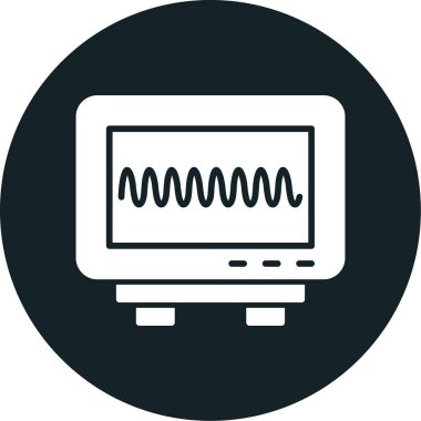 Ekranda dalga biçimlerini görüntüleyen monitör