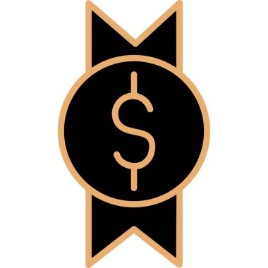 Dolar simgesi vektör illüstrasyonu