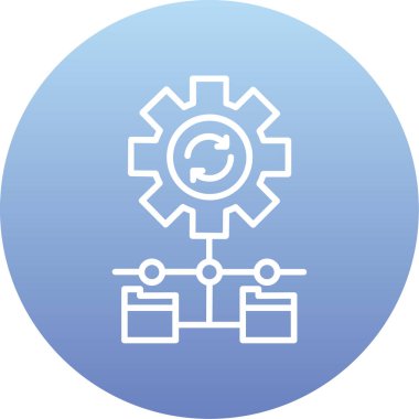 Simge, vektör illüstrasyonu ayarlanıyor