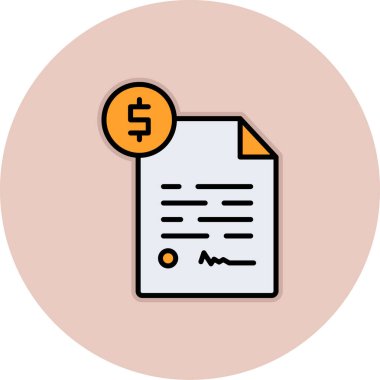 belge simgesi vektör illüstrasyonu