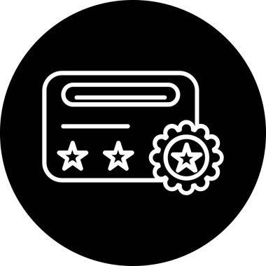 Kredi kartı yuvarlak simge