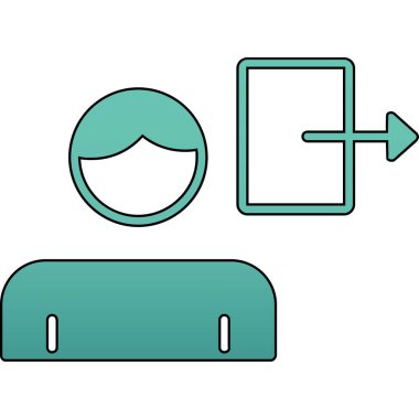 Basit vektör simgesi, pil illüstrasyonu