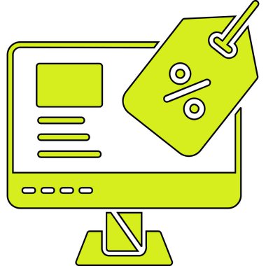 ekommerce alışverişi çevrimiçi simgesi