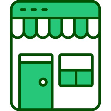 Alışveriş. Web simgesi basit illüstrasyon