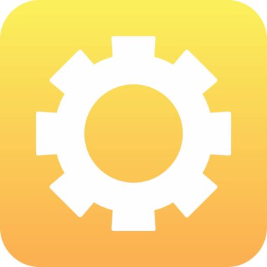 Kişisel ve ticari kullanım için vektör ayarı simgesi