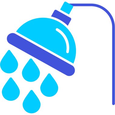 duş tap düz vektör sembolü