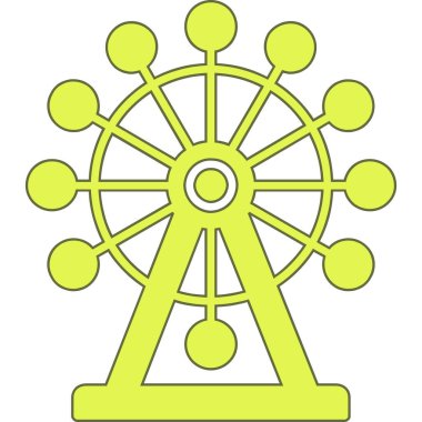 Tekerlek. Web simgesi basit illüstrasyon