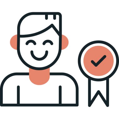 Müşteri derecelendirme renk vektörü simgesi düzenlenebilir