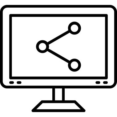 bilgisayar simgesi vektör illüstrasyonu