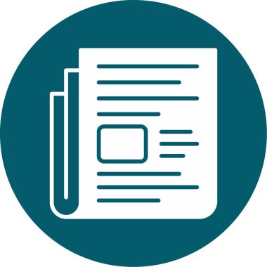 Belge. Web simgesi basit illüstrasyon