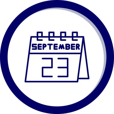 Takvim simgesinin vektör illüstrasyonu