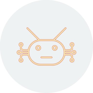 Kafatasının bir simgesinin vektör çizimi