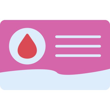 kan düz vektör simgesi