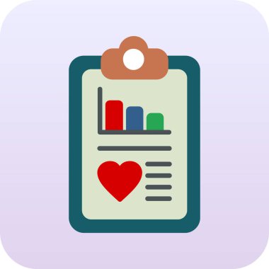 beyaz arkaplanda izole edilmiş pano vektör ikon tasarımı illüstrasyonlu kalp