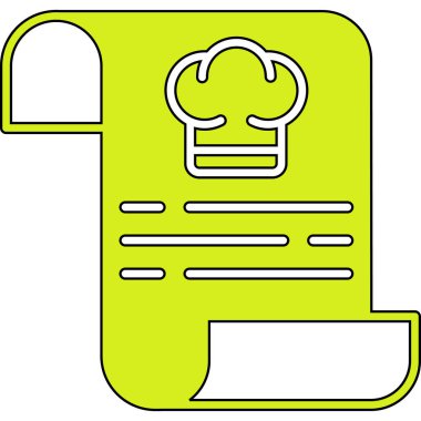 Şef şapka pişirme simgesi