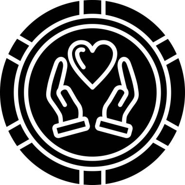 Bir kalp simgesinin vektör illüstrasyonu