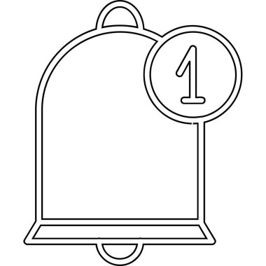 zarf e- posta simgesi izole edildi