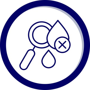 Tornavidayla mavi işaretin vektör çizimi