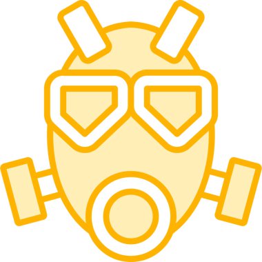 Maske. Web simgesi basit illüstrasyon