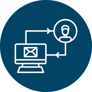 Moda tarzı izole edilmiş arka planda internet simgesi