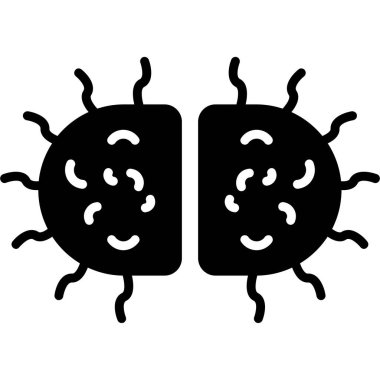 Coronavirus, covid - 19 vektör simgesi, düz vektör simgesi