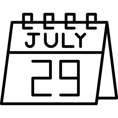 Takvim simgesi tasarımı, vektör illüstrasyonu