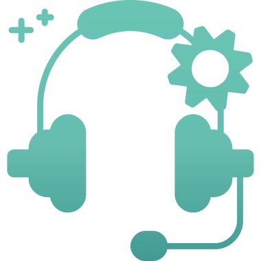 Kulaklık. Web simgesi basit tasarım