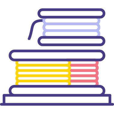 Kitaplar. Web simgesi basit illüstrasyon