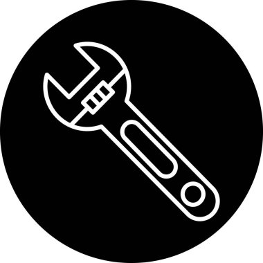 Siyah bir simgenin vektör illüstrasyonu