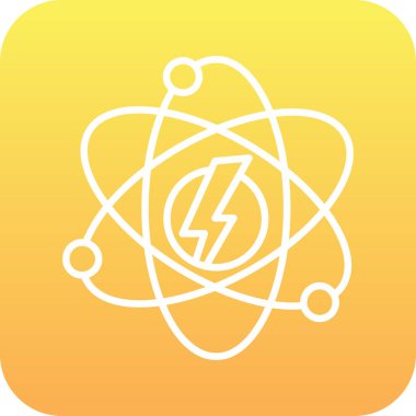 atom simgesi vektör illüstrasyonu