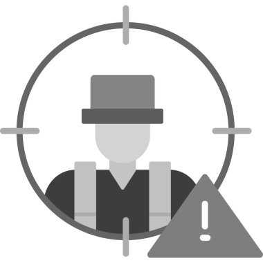 Casus mu? Web simgesi basit illüstrasyon