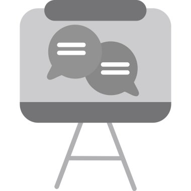 konuşma balonu simgesi, vektör illüstrasyonu