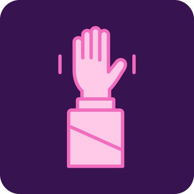 Elini ver. Web simgesi basit illüstrasyon