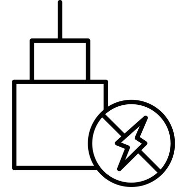 güç dolgu vektör simgesi