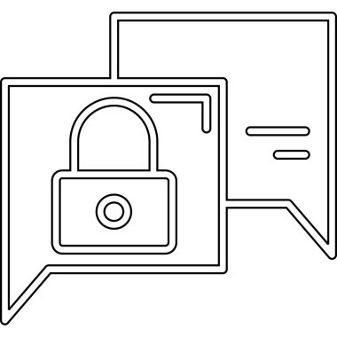 Güvenlik sistemi simgesini ana hat biçiminde kilitle