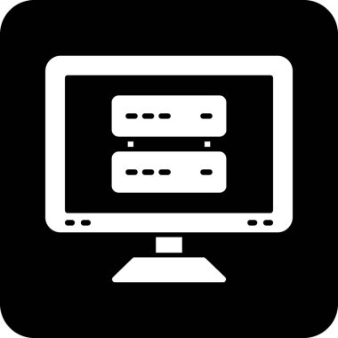 bilgisayar izleyici vektör simgesi