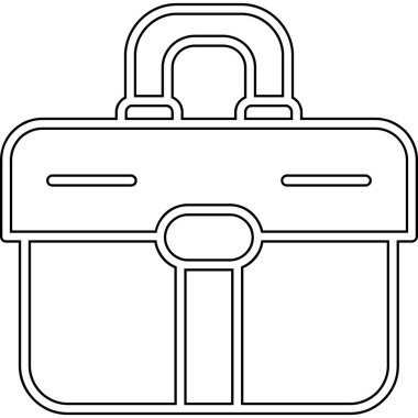 Çanta valiz simgesi ana hatları biçiminde